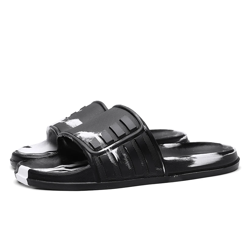 

Wholesale Soft Strap Soft Sole Beach Low Quantity Stock Flip Flop Slides Slippers for Men, Customized color