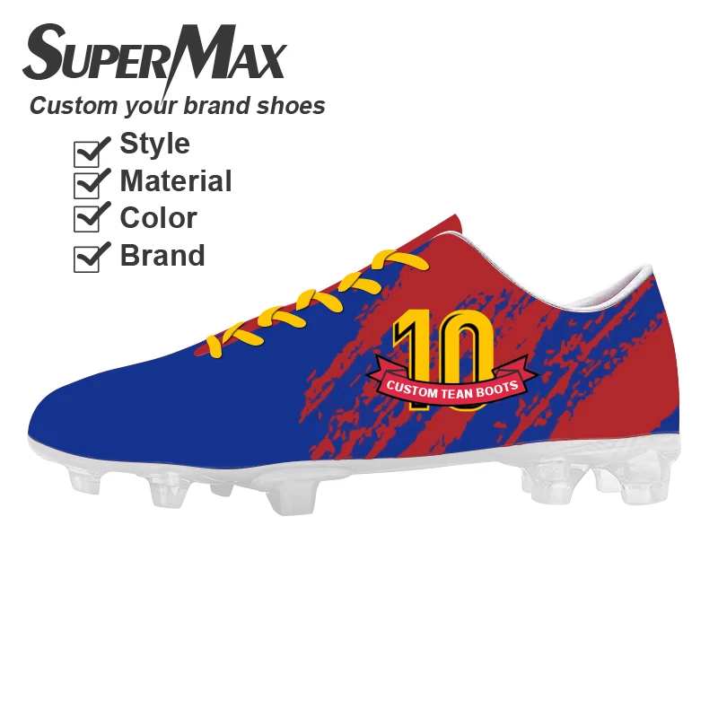 

Custom Boy outdoor Football Boots High Ankle AG Soccer Shoes for Men cleats futsal for Artificial Turf FG Unisex Football Shoes