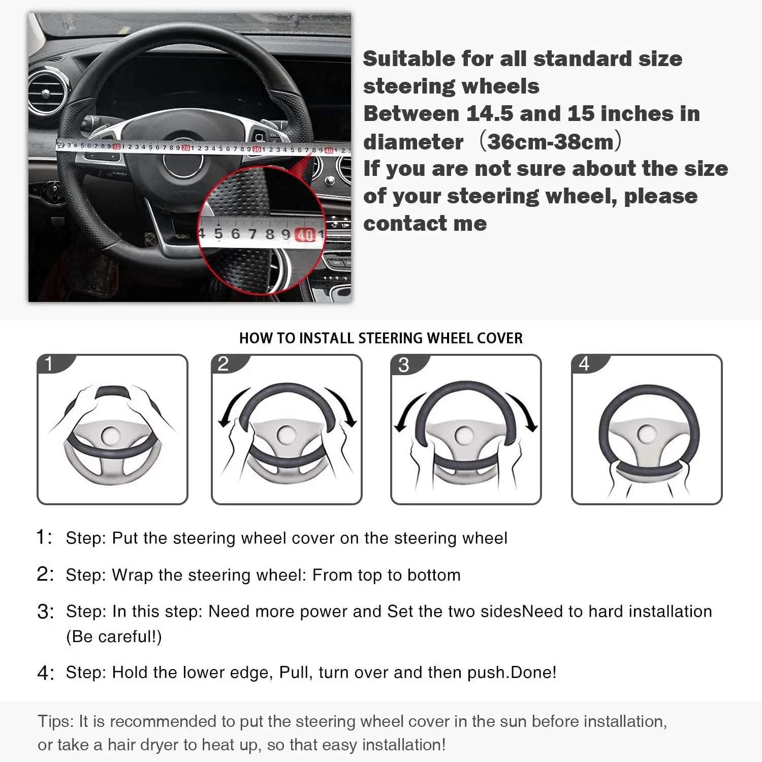 Well Fit High Quality Steering Wheel Cover Buy Steering Wheel Cover