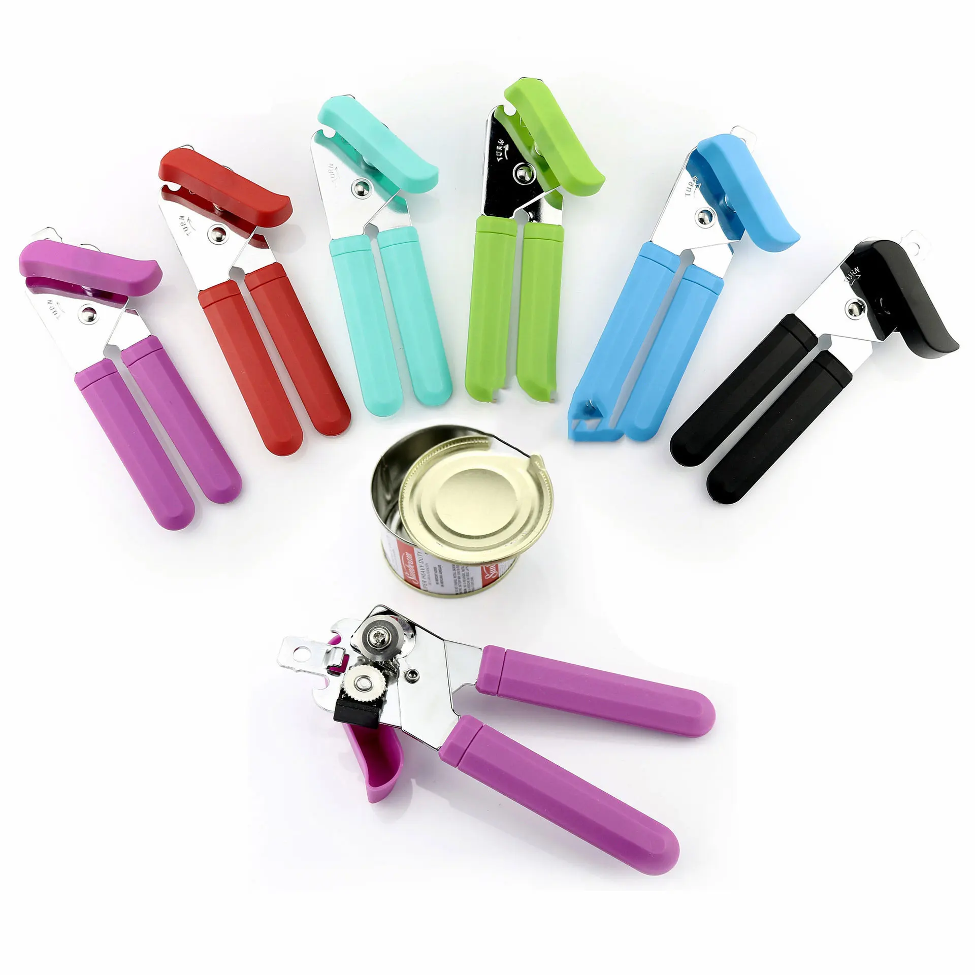 

Tin-opener bottle opener Multifunctional Slip Handle Openning Tool Heavy Duty Strong Blade Stainless Steel Manual Can Opener, Custom color