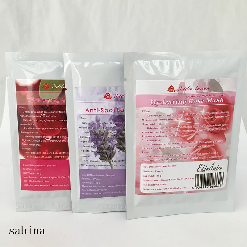 

Private Label Hydrojelly Mask Powder Cherry Mask Powder Pure Chinese Medicine Supplement The Skin Nutrition Soft Powder, Pink/purple/green/blue/orange