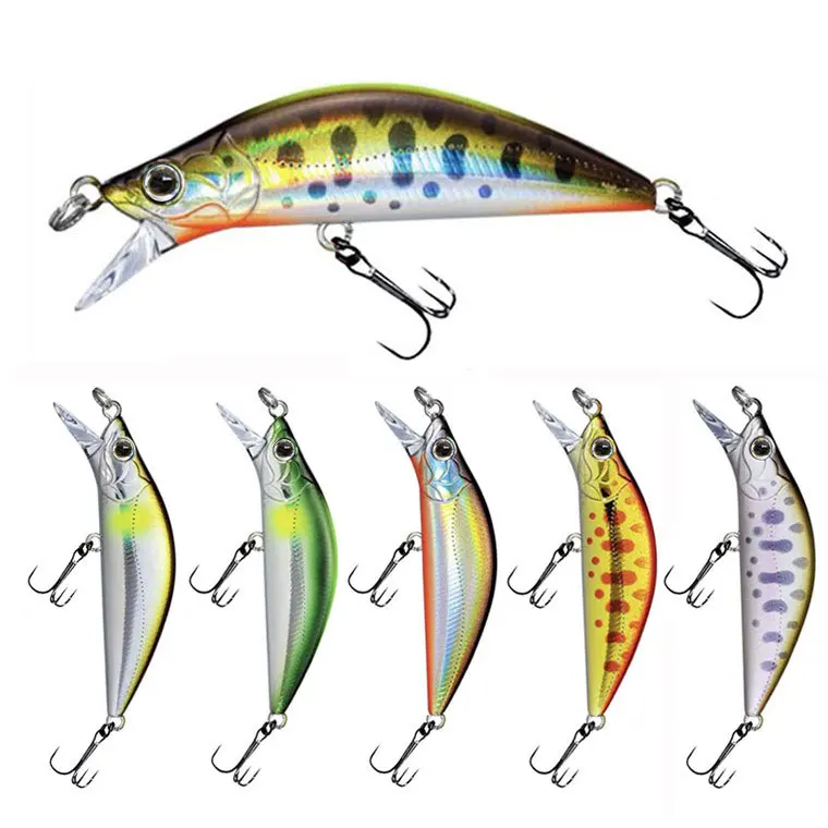 

Jetshark Wholesale 4.5g 50mm 10 Colors Trout Long cast bait Freshwater Saltwater hard plastic Sinking Fishing Minnow Lures