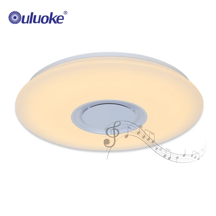 Led bluetooth music ceiling lamp, modern simple bedroom living room dimming ceiling lights