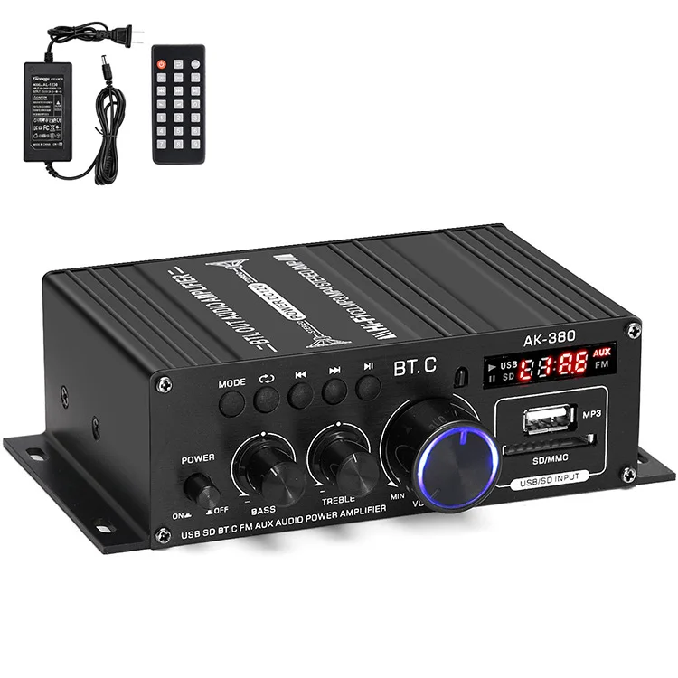 

AK380 Mini Audio Power Amplifier for Car and Home Portable audio amplifier