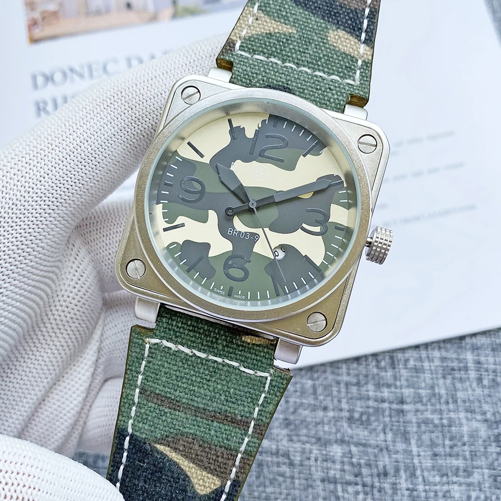 

men automatic leather casual watch