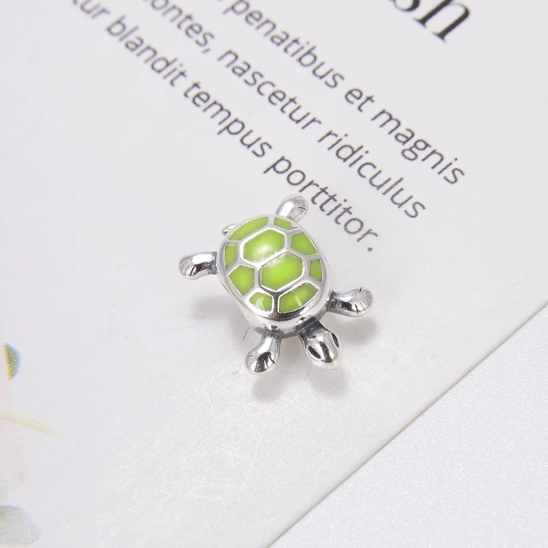 

High quality sterling 925 Silver hawaiian jewelry wholesale sea turtle charm for bracelet making