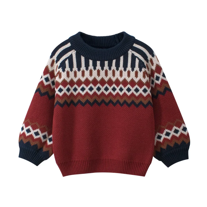 

Girls sweater baby clothes loose knit sweater
