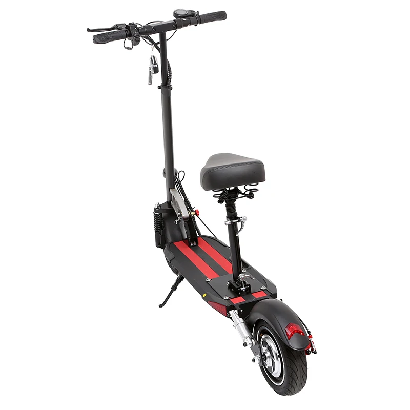 

Eu Warehouse In Stock 48v 10 Inch 500w Single Motor Electric Scooter Max Speed 45km/h with Seat charger 40-50km range autonomy