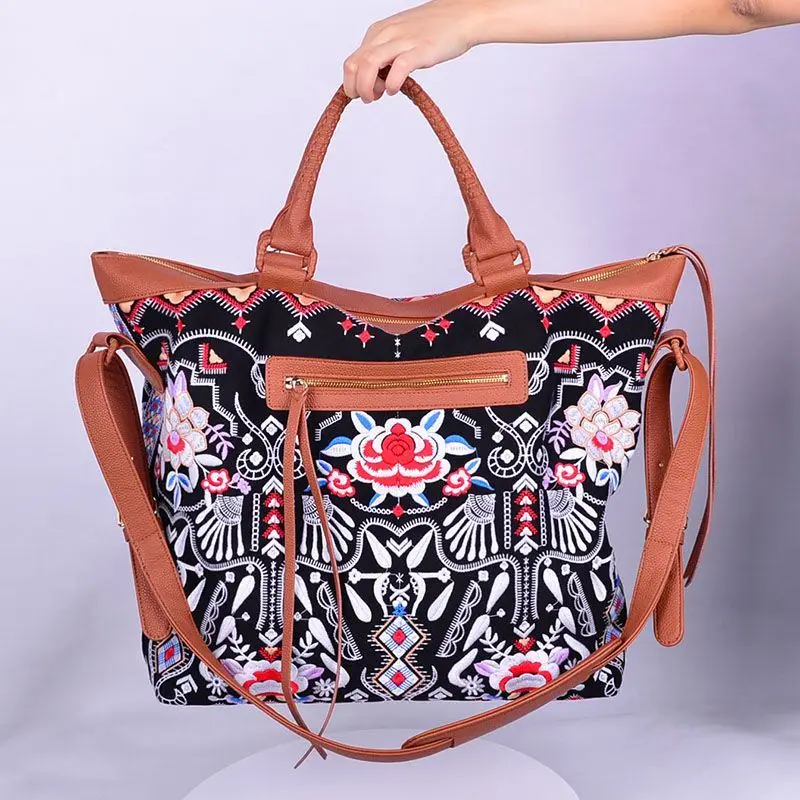 

women custom brands super leather embroidered makeup bag BF0143, Customizable