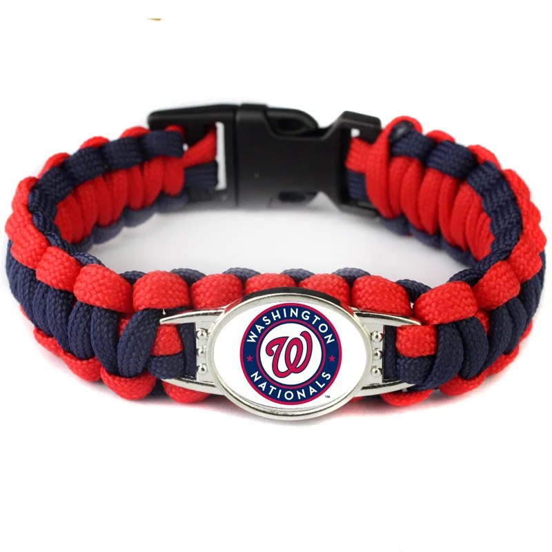 

Silver-plated MLB Washington Nationals championship Survival bracelet