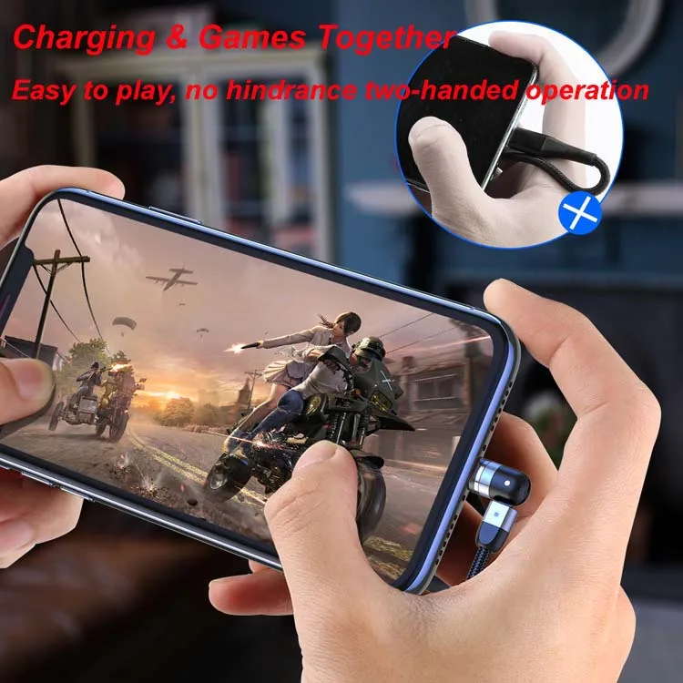 540 Rotation Led 3 In 1 Fast Charging Magnetic Cable Charger - ANKUX.COM