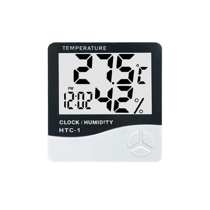 

Amazon Wholesale h Hot Sale Indoor And Outdoor Household With Electronic Alarm Clock Temperature And Humidity, White