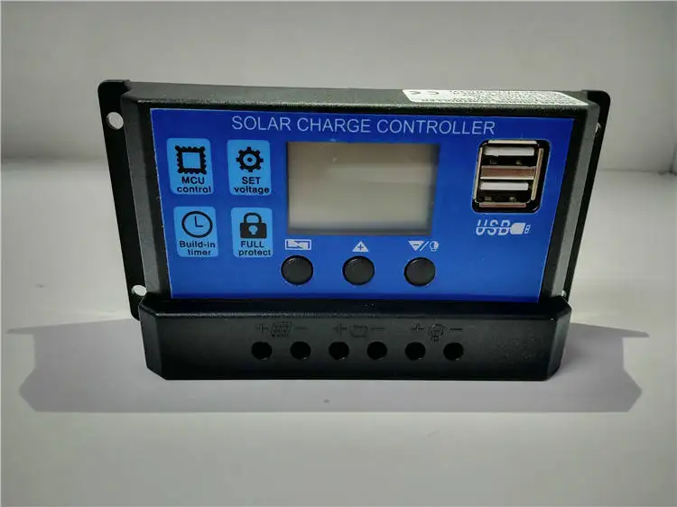 
12V 24V 48V 30A Mini PWM Auto Solar Panel Charge Controller 30A 12V 24V Battery Charger Controller 