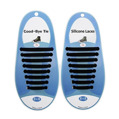 

China Factory Free Sample Custom Printed Innovative Safety Elastic Silicone No Tie Shoelaces