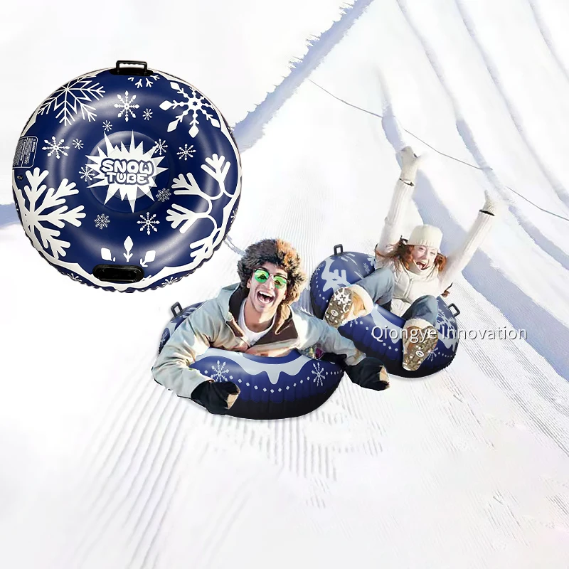 

Winter Sports snow sled snow tube for adult and Children rubber snow tube with 40" cover sledding tubes inf, Blue snow