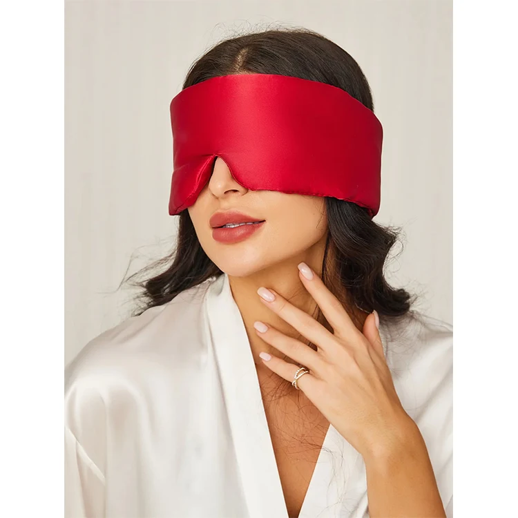 

Wholesale adjustable size silk square eye mask custom logo silk sleeping mask 100% mulberry silk eye mask