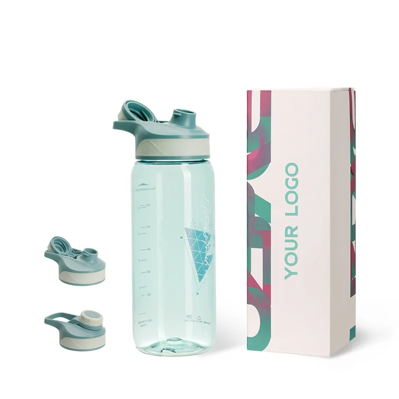 UZSPACE Personalized Factory Custom 2000ML Tritan &BPA Free Leak Proof Bicycle Plastic Water Bottles for Sport Gyms
