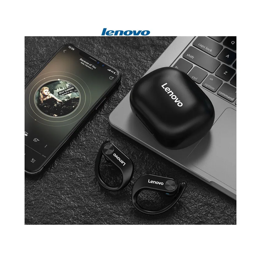 

Original Lenovo LivePods LP7 IPX5 Waterproof Ear-mounted BT Earphone with Magnetic Charging Box Airbuds Earbuds Lenovo