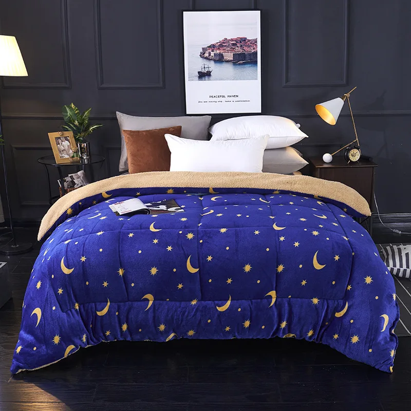 
Quilts cotton duvets Australian lambs wool Warm comforter camel Thicken warm winter comforter * patchwork 