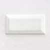 white bevelled tiles/black and white subway tiles 75*150mm for hot sale from Foshan MDC