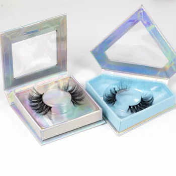 

Strip Faux Mink Individual Eyelashes Private Label False Eye Lashes, Black color