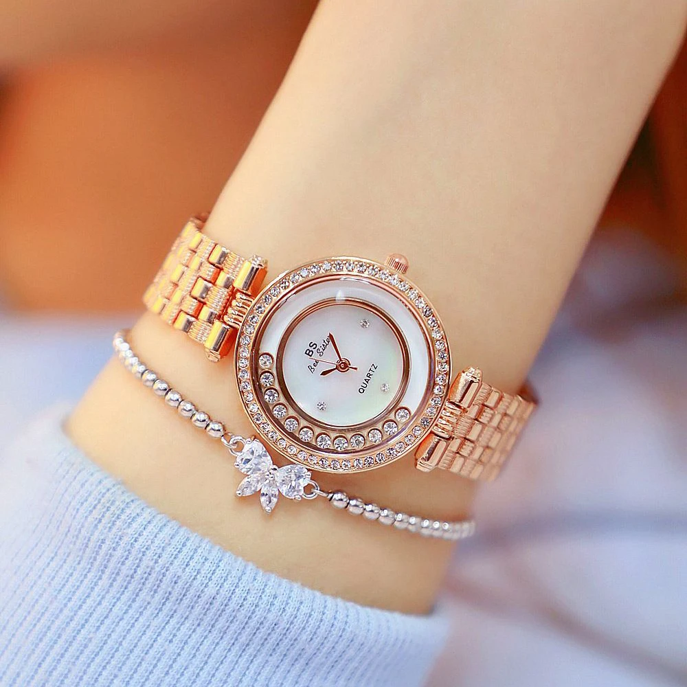 

Original BS BEE SISTER Diamonds Watch Luxury Jewelry Watches OEM CUSTOM LOGO Fashion Women Watch