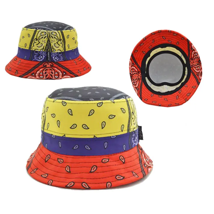 

Custom logo cute mesh trendy floral european bucket hats