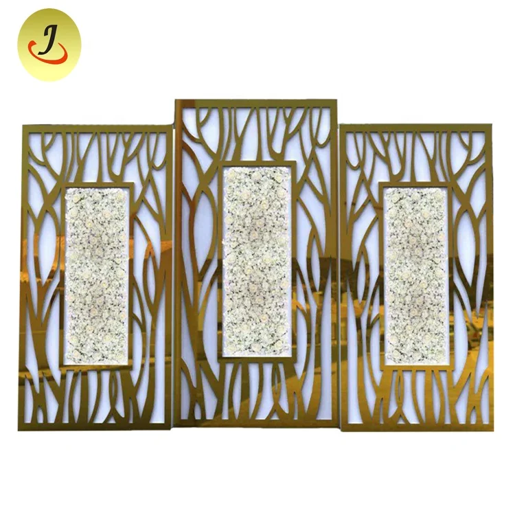 
Special Design Pattern Golden TROVAL Wedding Backdrop for Wedding Event Decoration 