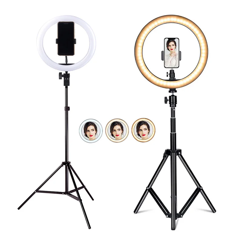 

10 in ring light mini led tripod phone Selfie ring light Photographic Lighting