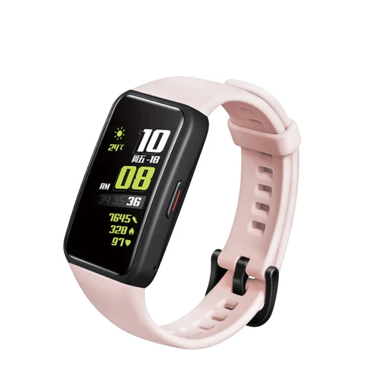

Suitable for Honor Band 6 Watchband 2021 New Silicone Strap for Honor 6 smart watch Monochrome Replacement Wristband Accessories