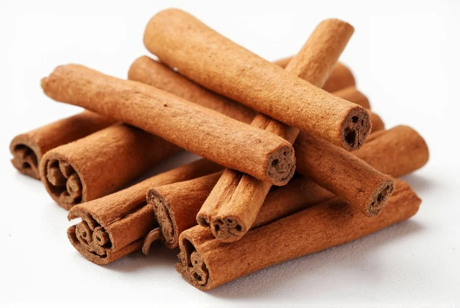 Various culinary dishes featuring cassia cinnamon including baked goods, savory stews, and spice blends