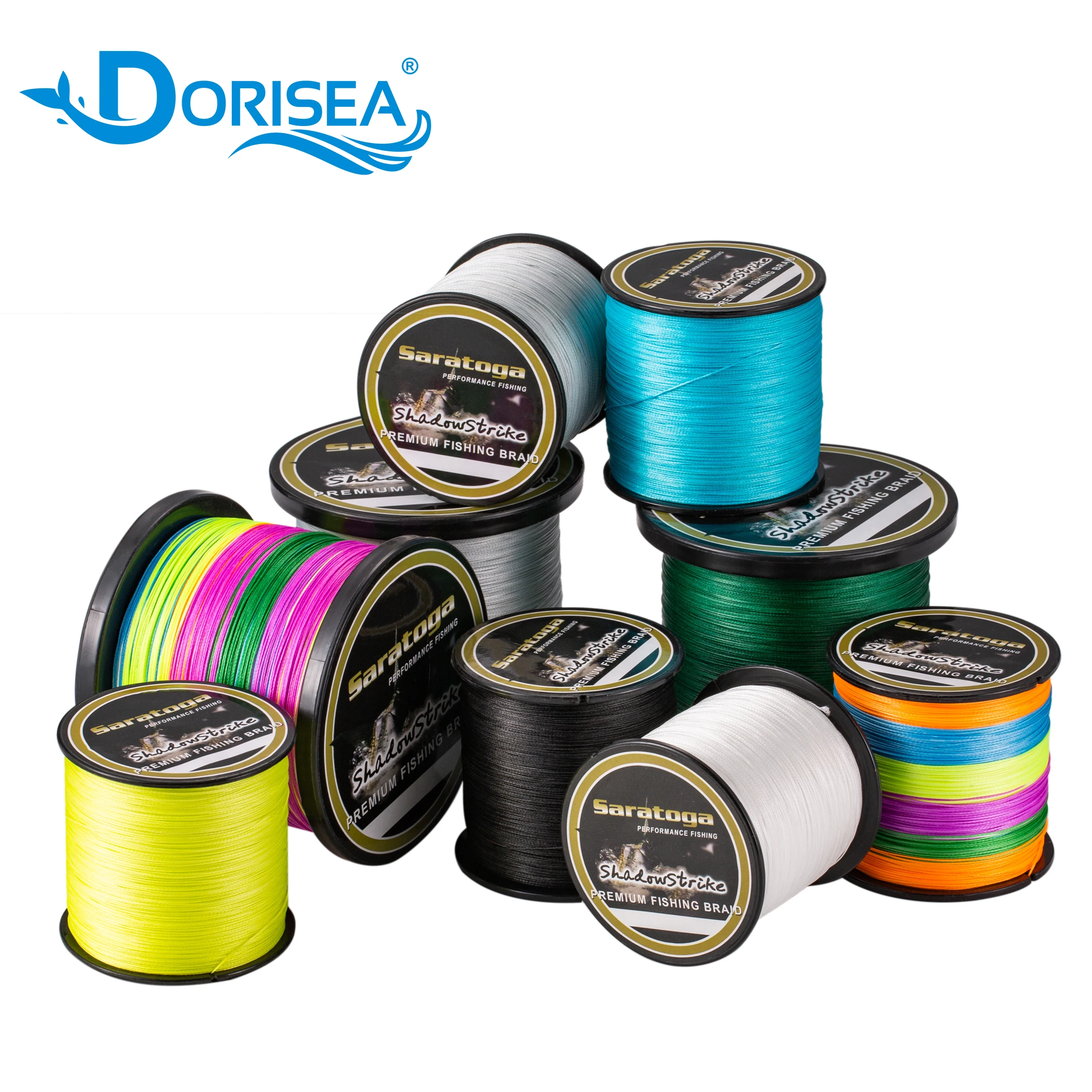 

DORISEA SARATOGA 8 Strands 100M-2000M 6-300LB 100% PE Braided Multifilament Fishing Line,all colors available, Black,blue,green,yellow,white,red,grey, multicolor and so on