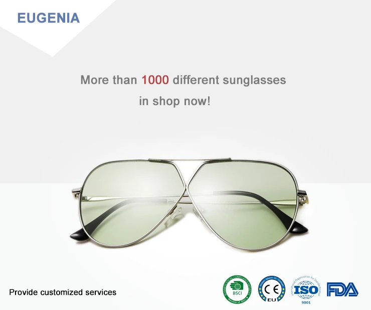 EUGENIA 2020 New Arrivals Oversize Trendy Women Custom UV Sunglasses