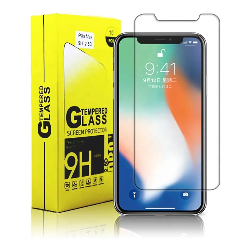 

2.5d 9H tempered glass for iPhone 11 12 13 pro max XS XR XS max 6 7 8 plus screen protector with Retail packing