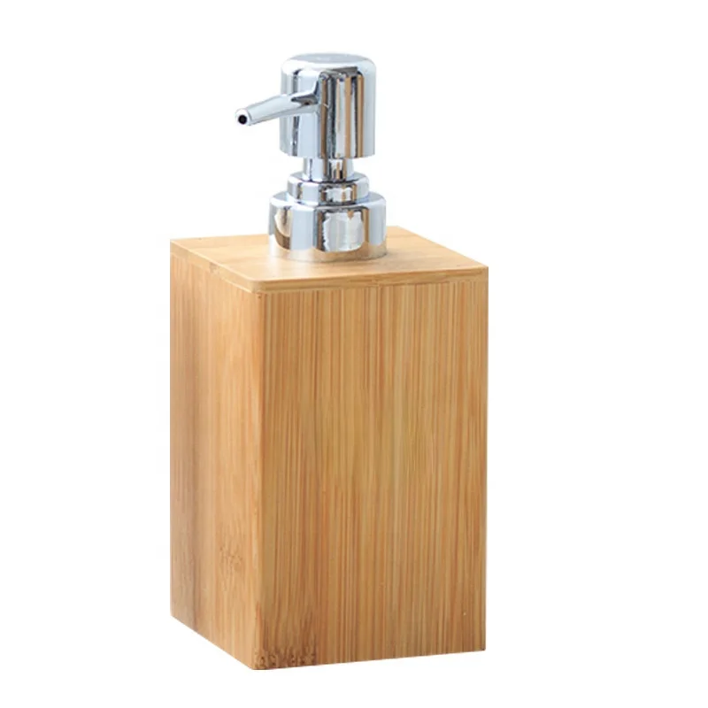 

WOODSPACE Bamboo hotel household bathroom lotion can restaurant hand sanitizer bottle shower gel shampoo container can