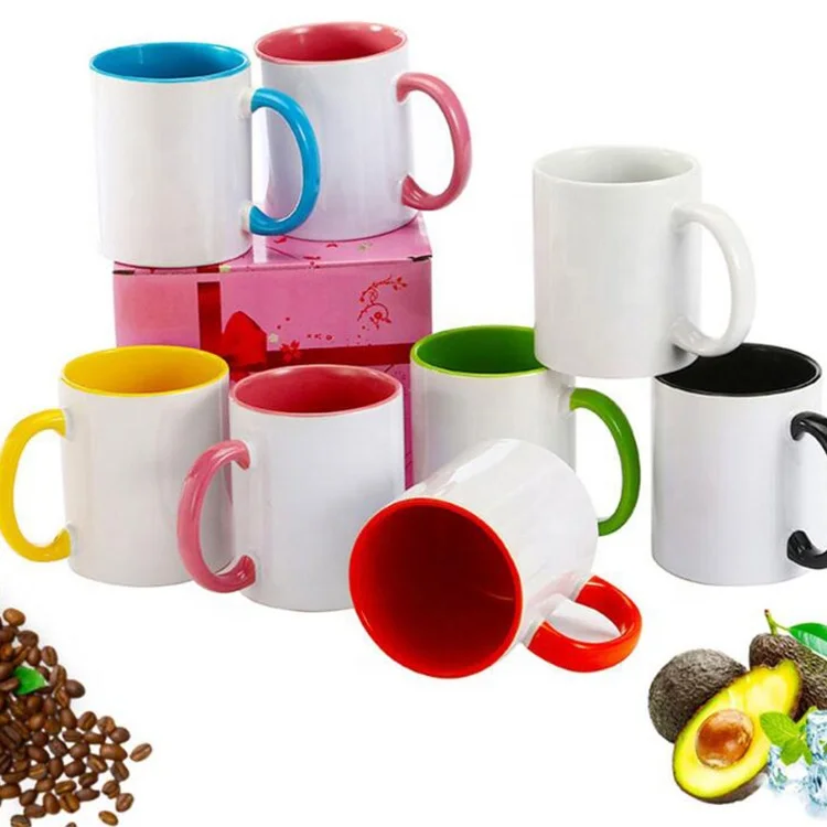 

12oz white porcelain mug for coffee milk beer