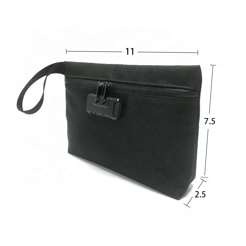 

1 Resealable Custom Storage Tobacco Smoking Water Small Scent proof Pouch Packaging With Combo Lock