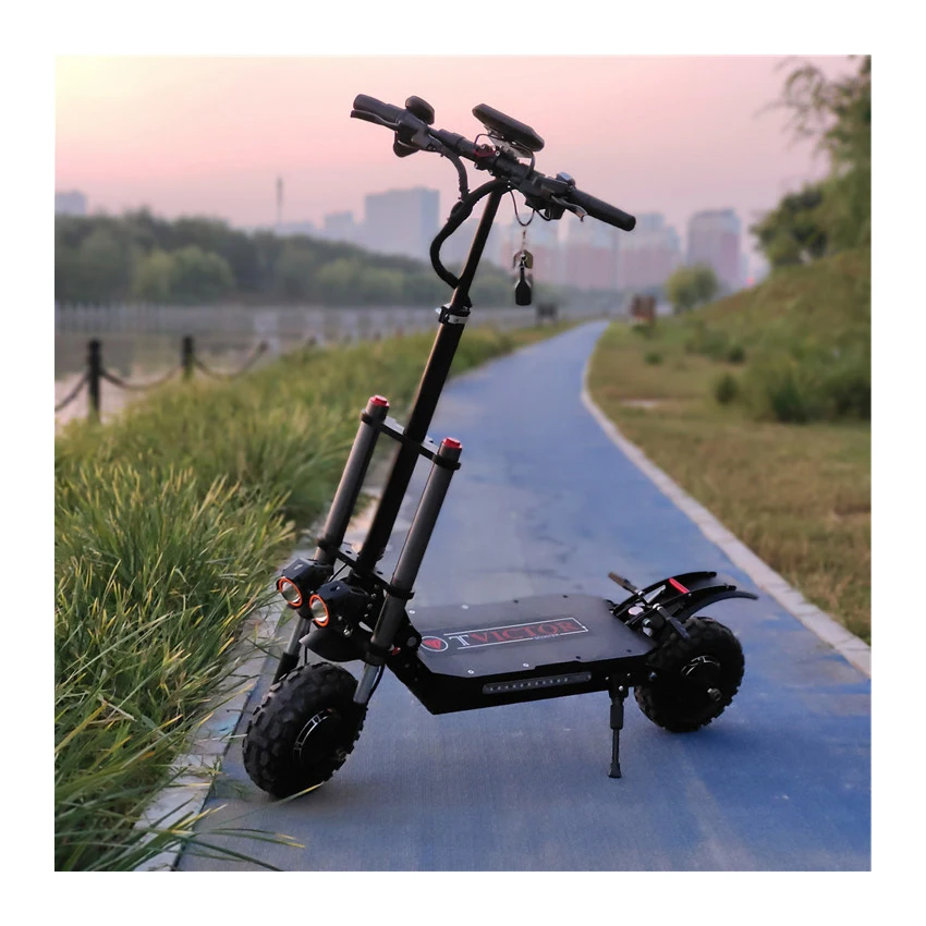 

UK EU Germany Warehouse 11Inch 5600W Scooter Electric Off Road Folding Fast Electric Scooters For Adult Drop Shipping, Black