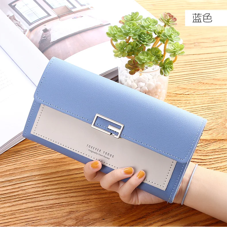 

2020 Wallets For Women Fashionable High-capability Ladies Long Tri-fold Purse