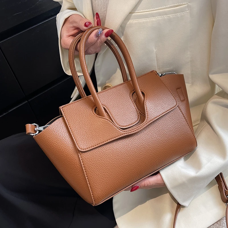

2022 PU Leather Women's Tote Bags Vintage Fashion Women Handbags Ladies Hand Bags Luxury Purse