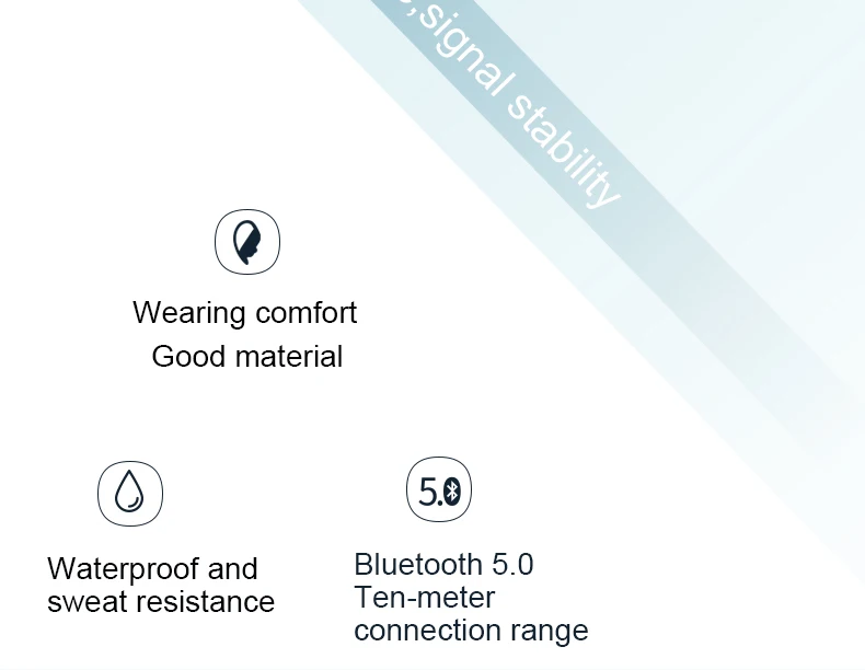 SpoBluetooth Earphones Ear Hook Wireless Charging Headphones Running Earphone for xiaomi Huawei IOS Android - ANKUX.COM
