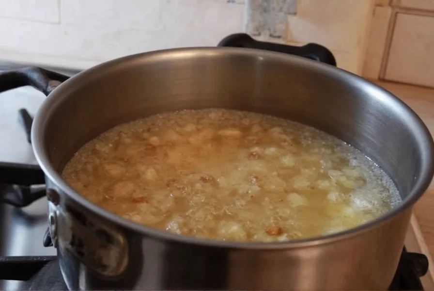 Double boiler setup for making cinnamon oil with gentle heat