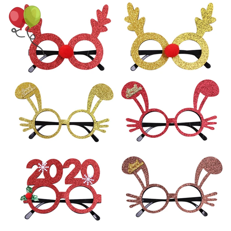 Novelty Christmas Glasses Creative Funny Eyewear,Happy New Year
