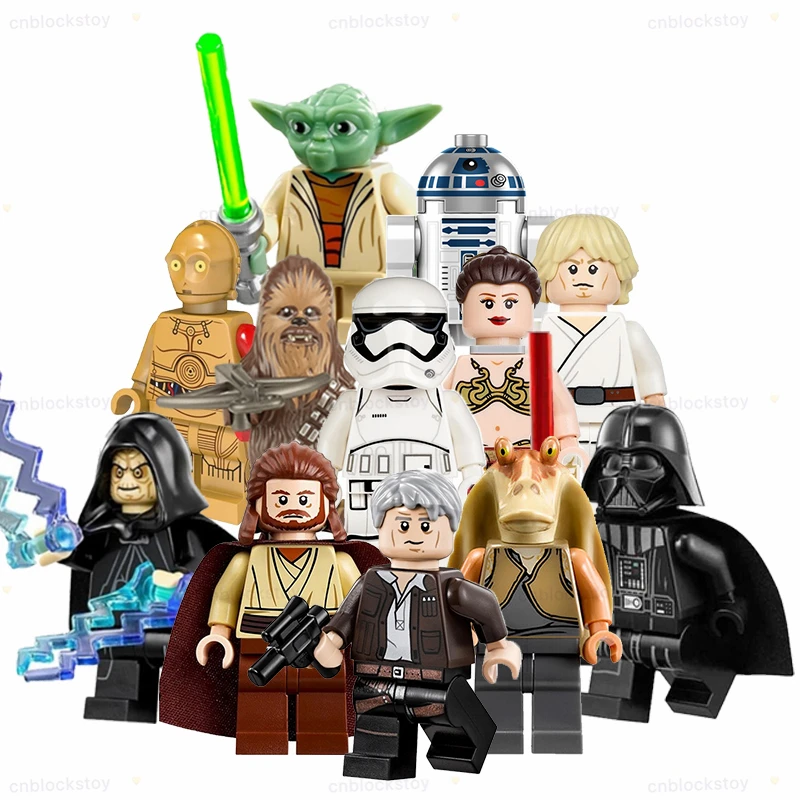 

Hot Sale SW Wars Series Storm Clone Trooper R2 D2 Luke Mini Bricks Action Building Block Figure Children Collect Plastic Toy