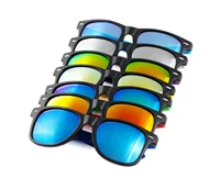 

colorful mirror lens UV 400 sun glasses classical design plastic frame sunglasses 2020