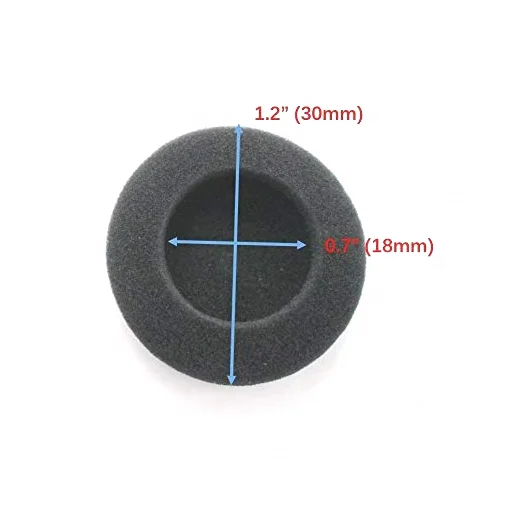 

Free Shipping 30MM Soft Foam Headphone Ear pad Replacement Foam Cushions Protector For Headset