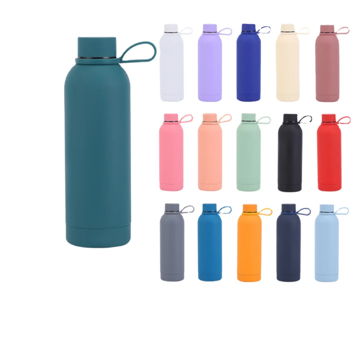 

BORGE Custom Logo 500ml Small Narrow Mouth Stainless Steel Water Bottle Portable Vacuum Insulated Thermos Flask