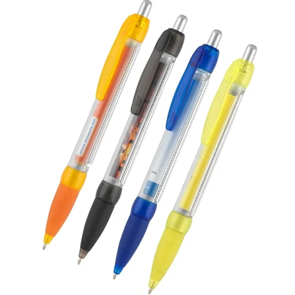 
Cheap promotional large logo plastic ball pen 