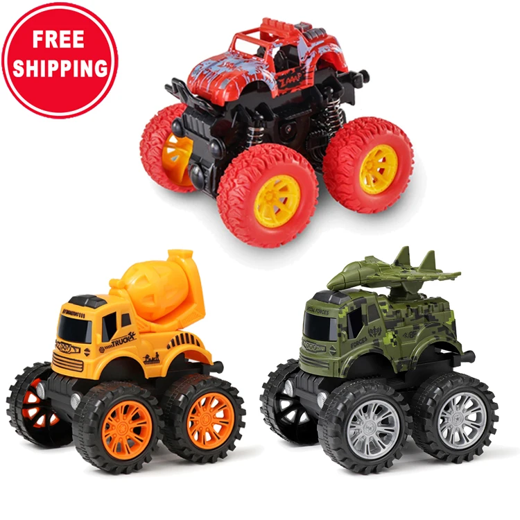 

Cheap Price Kids Mini Without Battery Plastic Inertia Excavator Military Toys Off Road Toy Car For Children, Red, green, purple...