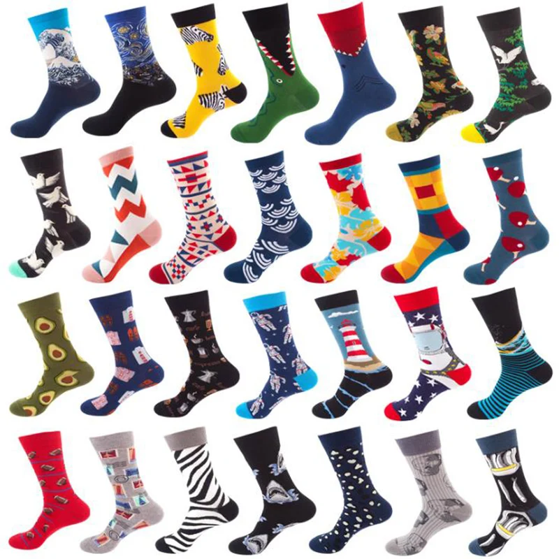 

novelty colorful funny custom cotton socks with logo for party wedding business, Colorful,please contact us